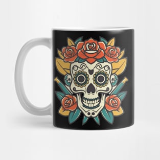 American Traditional Skull tattoo Mug